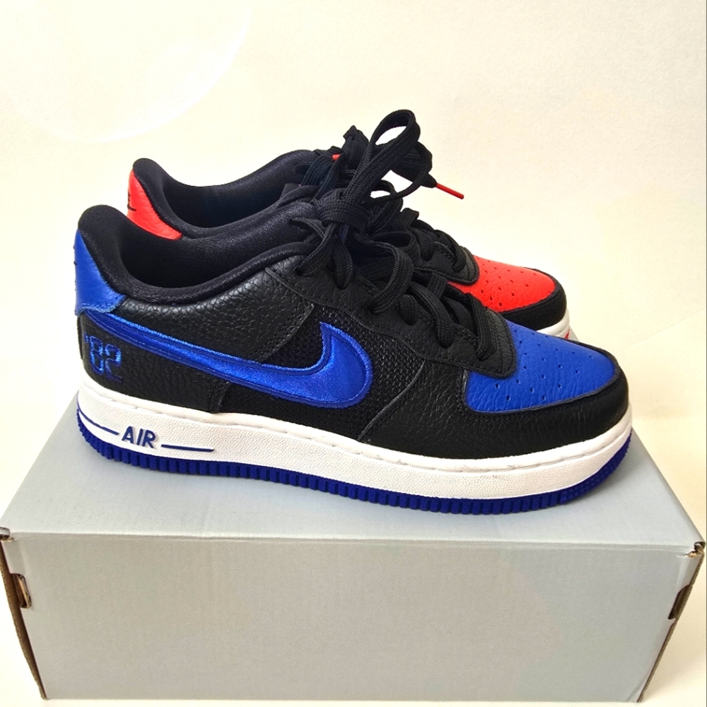 Nike Air Force 1 LV8 82 (GS) Black Chile Racer Blue/Red